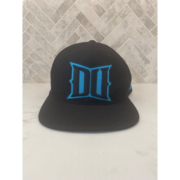 Drexel University Adidas Snapback Hat DU Big Logo Black Blue Dragons Adjustable‎ - Picture 1 of 6